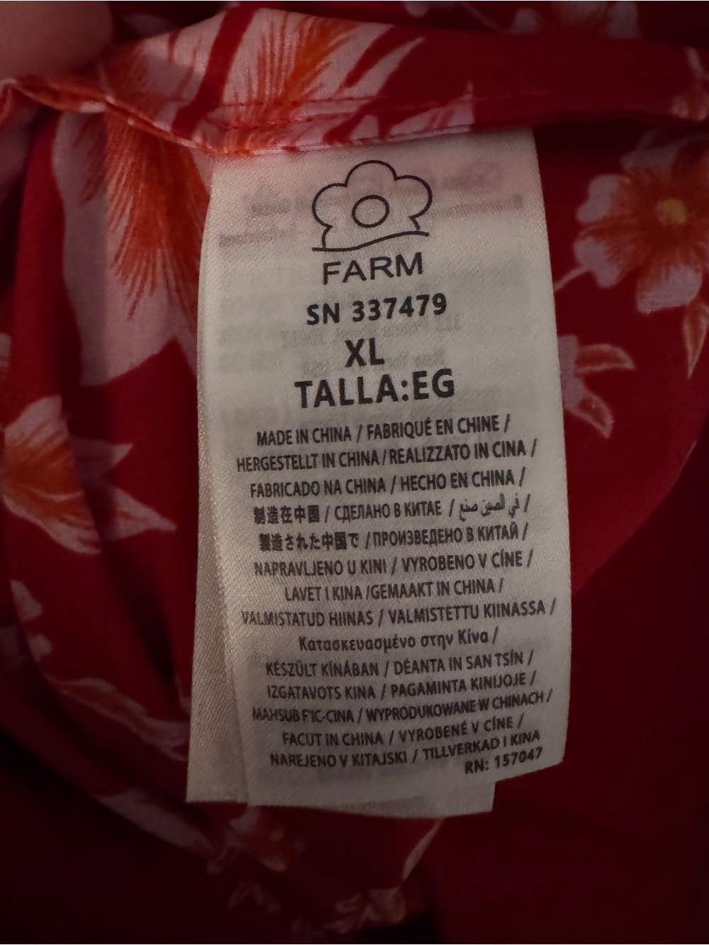 NWT FARM Rio Red Olivia Mini Dress - Picture 14 of 16